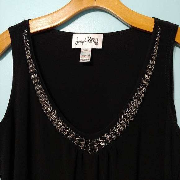 Joseph Ribkoff Sleeveless Black Tank Top, Sz 8 - Picture 3 of 4